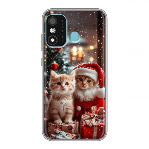 Дизайнерский силиконовый чехол для Itel A27 Новый год