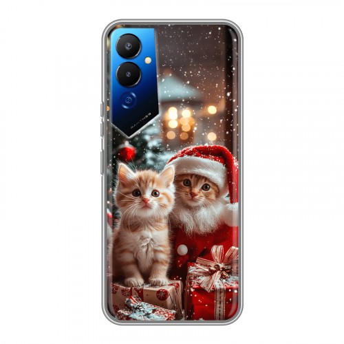 Дизайнерский силиконовый чехол для Tecno Pova 4 Новый год