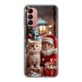 Дизайнерский силиконовый чехол для Samsung Galaxy A04s Новый год