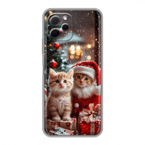 Дизайнерский силиконовый с усиленными углами чехол для Huawei Nova Y61 Новый год