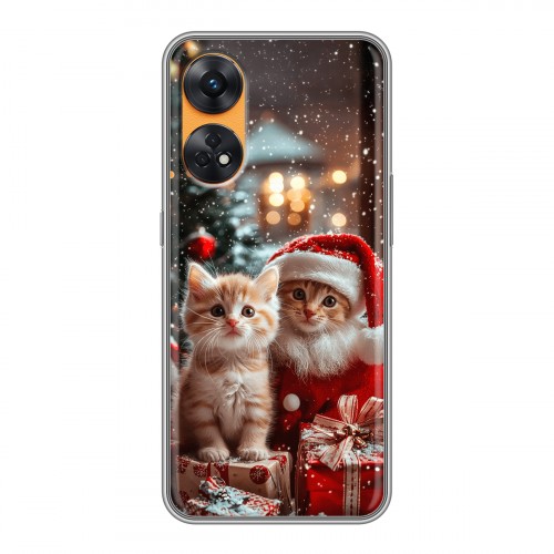 Дизайнерский силиконовый чехол для OPPO Reno8 T Новый год