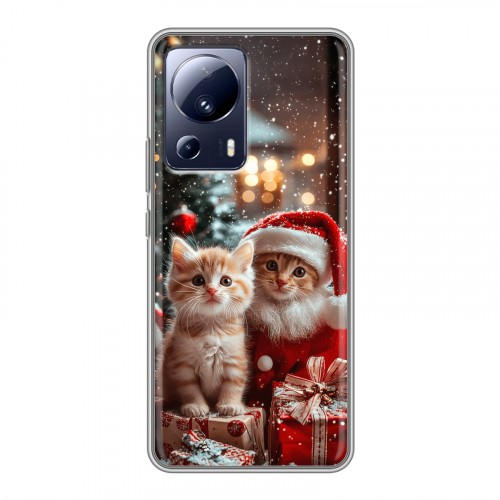 Дизайнерский силиконовый чехол для Xiaomi 13 Lite Новый год