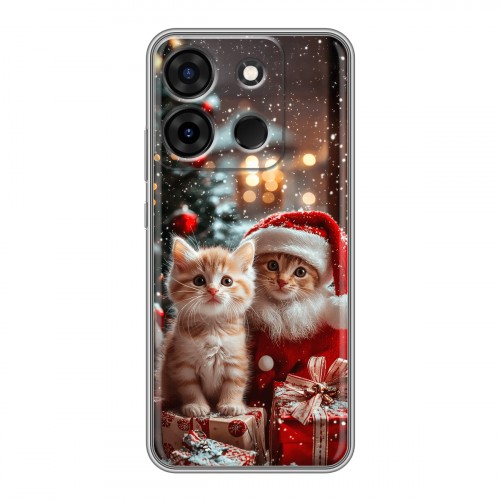 Дизайнерский силиконовый чехол для Infinix Smart 7 Новый год