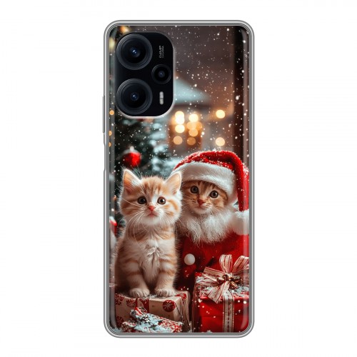 Дизайнерский силиконовый чехол для XIaomi Poco F5 Новый год