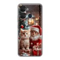 Дизайнерский силиконовый чехол для Itel P40 Новый год