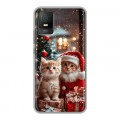 Дизайнерский силиконовый чехол для TCL 403 Новый год