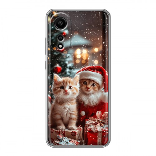 Дизайнерский пластиковый чехол для OPPO A78 4G Новый год
