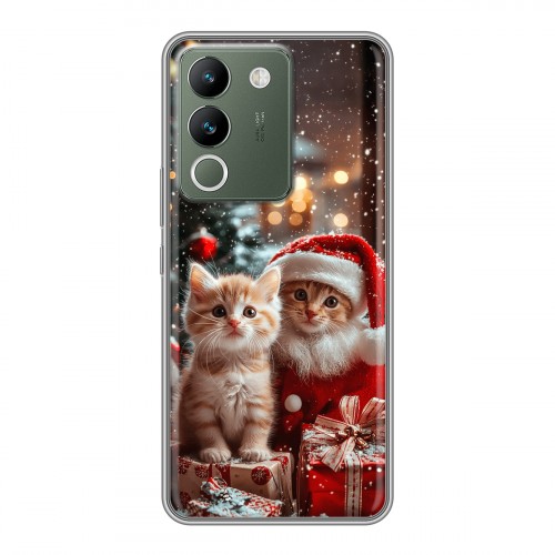 Дизайнерский силиконовый чехол для Vivo V29e Новый год