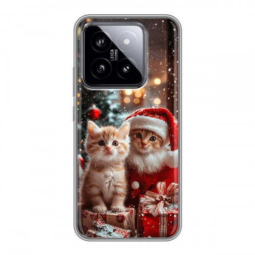 Дизайнерский силиконовый чехол для Xiaomi 14 Новый год