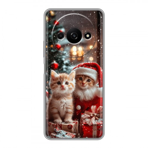 Дизайнерский силиконовый чехол для Xiaomi RedMi A3 Новый год