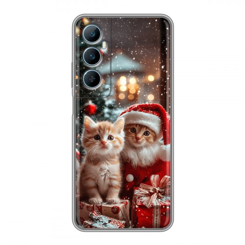 Дизайнерский силиконовый чехол для Realme C65 Новый год