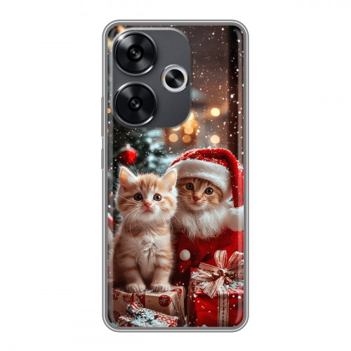 Дизайнерский силиконовый чехол для Xiaomi Redmi Turbo 3 Новый год