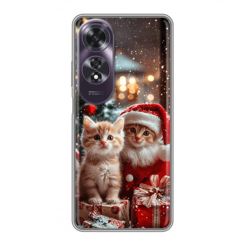 Дизайнерский силиконовый чехол для OPPO A60 Новый год