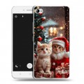 Дизайнерский пластиковый чехол для Lenovo S90 Новый год