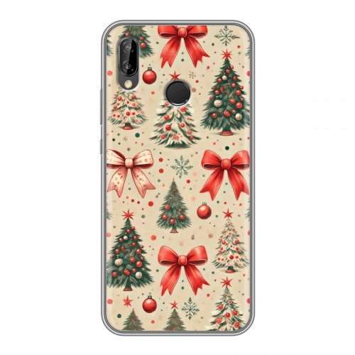 Дизайнерский силиконовый чехол для Huawei P20 Lite Новый год