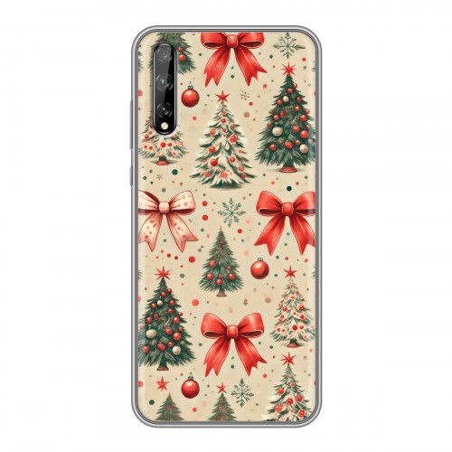 Дизайнерский силиконовый чехол для Huawei Y8p Новый год