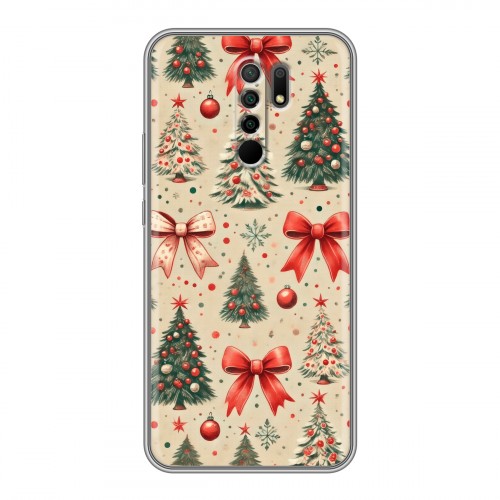 Дизайнерский силиконовый чехол для Xiaomi RedMi 9 Новый год