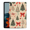 Дизайнерский силиконовый чехол для Samsung Galaxy Tab S7 Новый год