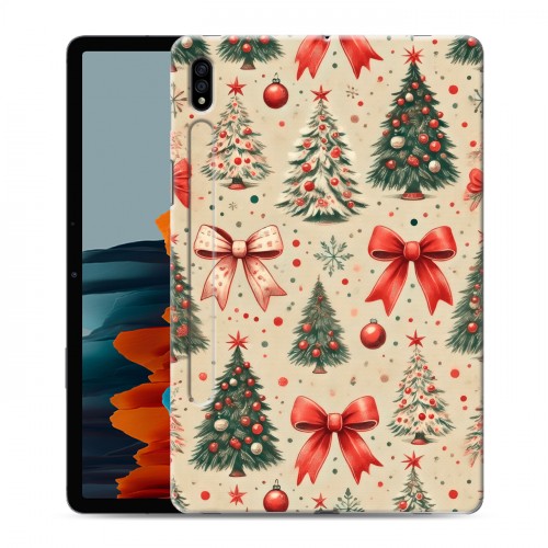 Дизайнерский силиконовый чехол для Samsung Galaxy Tab S7 Новый год