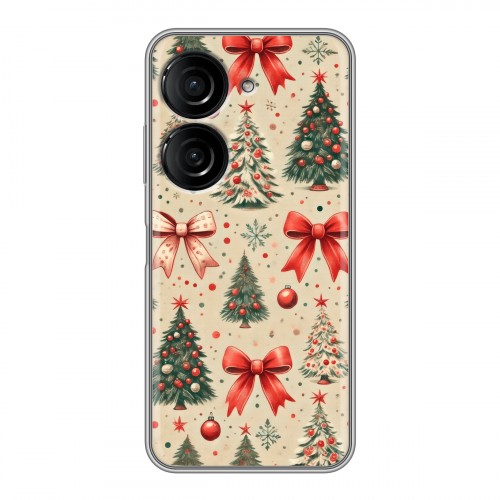 Дизайнерский силиконовый чехол для ASUS ZenFone 9 Новый год