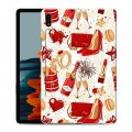Дизайнерский силиконовый чехол для Samsung Galaxy Tab S7 Новый год