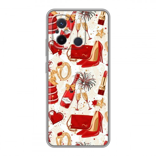 Дизайнерский пластиковый чехол для Xiaomi RedMi 12C Новый год