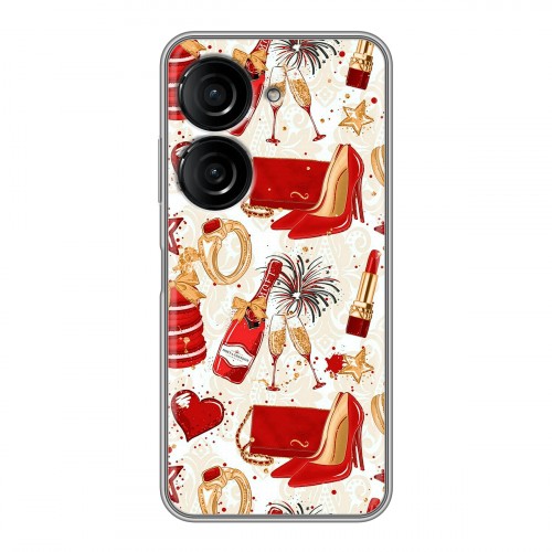 Дизайнерский силиконовый чехол для ASUS ZenFone 9 Новый год