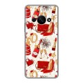 Дизайнерский пластиковый чехол для Xiaomi RedMi A3 Новый год