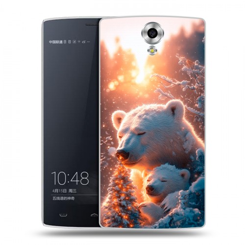 Дизайнерский силиконовый чехол для Homtom HT7 Новый год