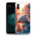 Дизайнерский силиконовый чехол для Xiaomi Mi A2 Новый год