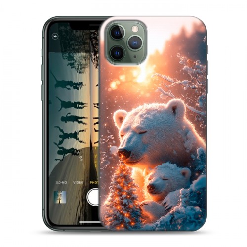 Дизайнерский силиконовый чехол для Iphone 11 Pro Новый год