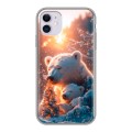 Дизайнерский силиконовый чехол для Iphone 11 Новый год