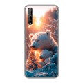 Дизайнерский силиконовый чехол для Huawei Y8p Новый год