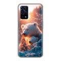 Дизайнерский силиконовый с усиленными углами чехол для OPPO A55 Новый год