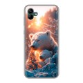Дизайнерский силиконовый чехол для Samsung Galaxy A04 Новый год