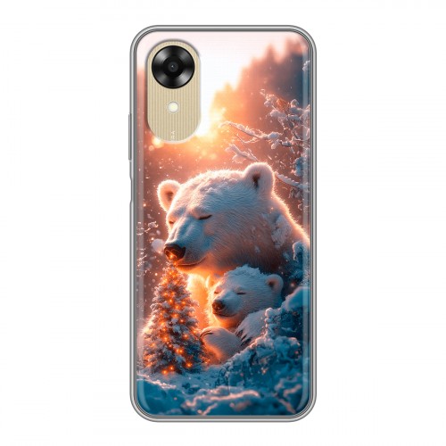 Дизайнерский силиконовый чехол для OPPO A17k Новый год