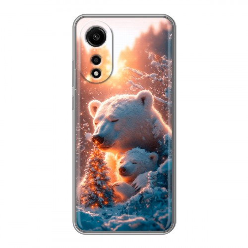Дизайнерский силиконовый чехол для OPPO A78 4G Новый год