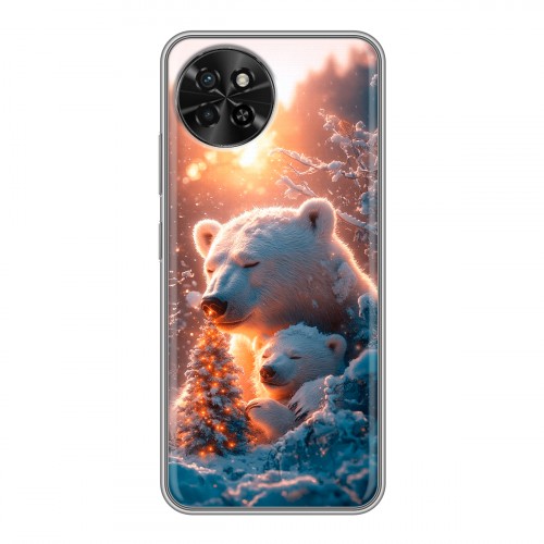 Дизайнерский силиконовый чехол для Itel S23 Новый год