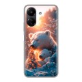 Дизайнерский силиконовый чехол для Xiaomi Poco C65 Новый год