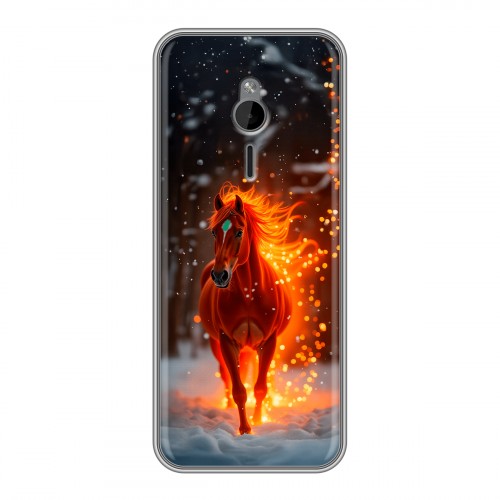 Дизайнерский силиконовый чехол для Nokia 230 Новый год