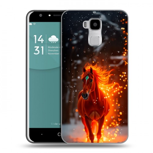 Дизайнерский пластиковый чехол для Doogee Y6 Новый год