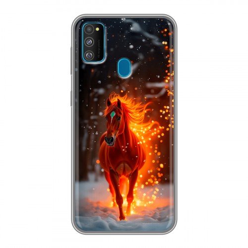 Дизайнерский силиконовый чехол для Samsung Galaxy M30s Новый год