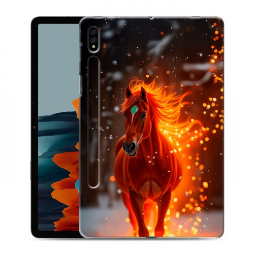 Дизайнерский силиконовый чехол для Samsung Galaxy Tab S7 Новый год