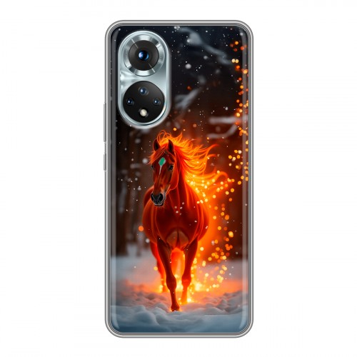 Дизайнерский силиконовый чехол для Huawei Honor 50 Новый год