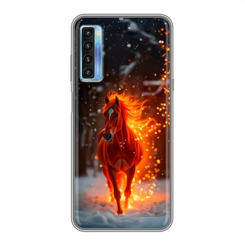 Дизайнерский силиконовый чехол для TCL 20L Новый год