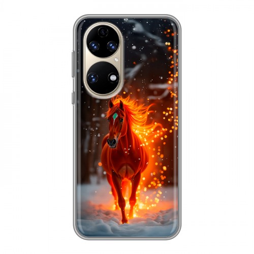 Дизайнерский силиконовый чехол для Huawei P50 Pro Новый год