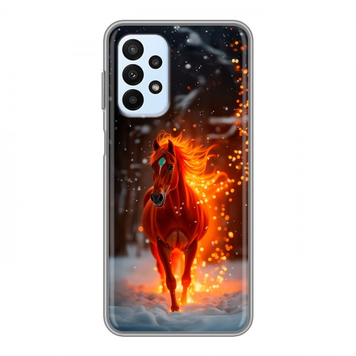 Дизайнерский силиконовый с усиленными углами чехол для Samsung Galaxy A23 Новый год