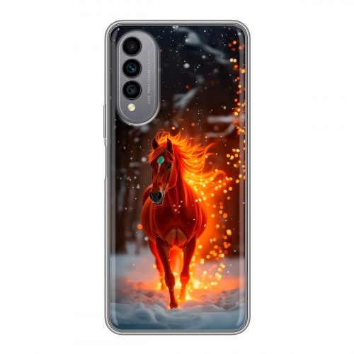 Дизайнерский силиконовый чехол для Wiko T50 Новый год