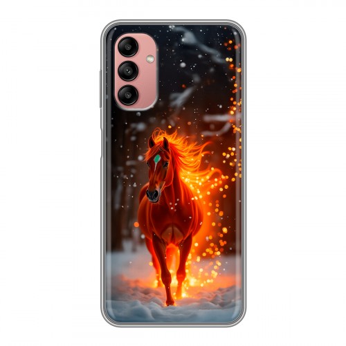 Дизайнерский силиконовый чехол для Samsung Galaxy A04s Новый год