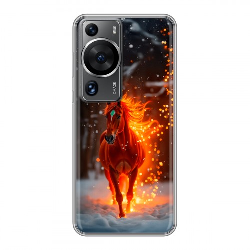 Дизайнерский силиконовый чехол для Huawei P60 Новый год